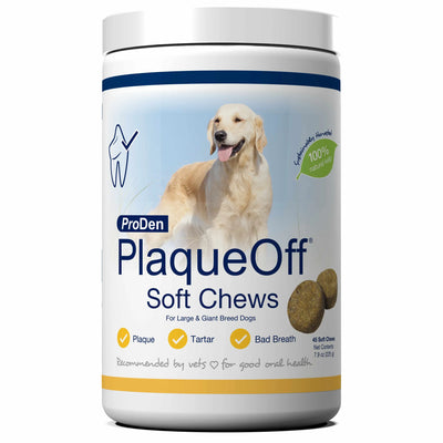 PlaqueOff Soft Chews - Oral Health Support for Large Breed Dogs