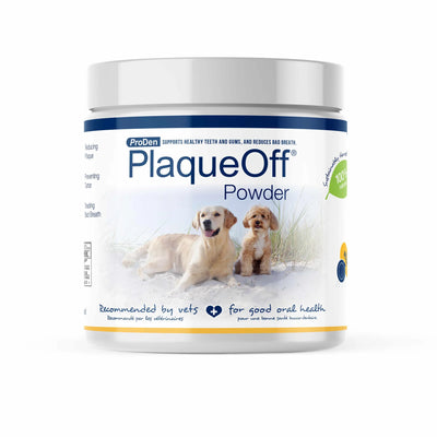 PlaqueOff Powder - 420g Tub - Natural Oral Health Supplement for Pets