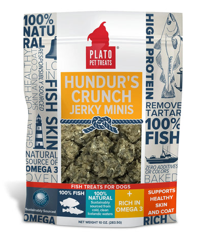 Plato Hundur's Crunch Jerky Minis - Healthy Dog Treats