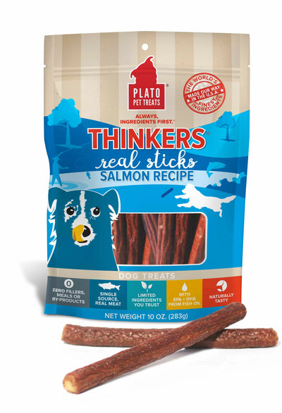 Plato Thinkers Salmon - Nutritious Meaty Treats with Brain-Boosting EPA & DHA