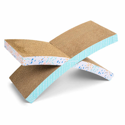 Catstages Easy Life Hammock - Corrugated Cat Scratcher with Catnip