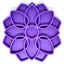 SodaPup Mandala eTray - Enrichment Feeder for Dogs, Purple