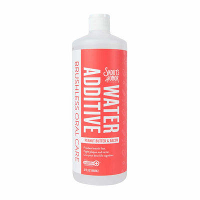 Skout's Honor Oral Care Water Additive: Peanut Butter & Bacon Flavor for Pet's Oral Health