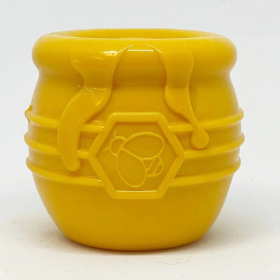 SodaPup PUP-X Honey Pot - Rubber Treat Dispenser, Yellow