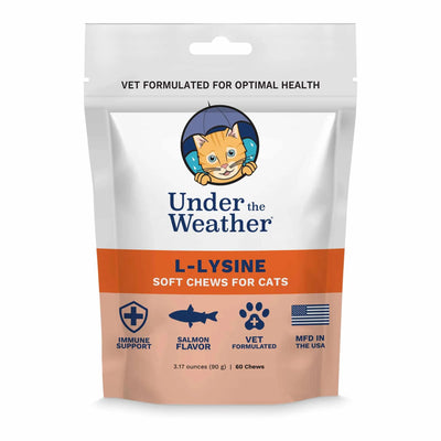 Under the Weather Cat L-Lysine Chews - Immune System Support - 60 ct
