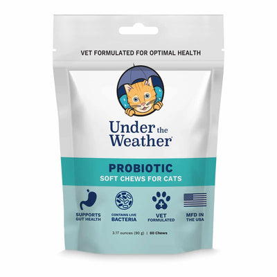 Under the Weather Cat Probiotic Chews - Digestive and Immune Support - 60 ct