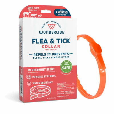 Flea & Tick Collar for Dogs | Peppermint-Scented Bug Repellent