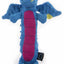 goDog Dragons Skinny Squeaky Plush Dog Toy - Rugged and Cute