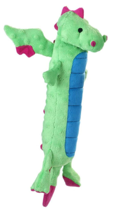 goDog Skinny Dragons Chew Guard Plush Dog Toy - Durable & Fun