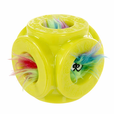 goDog Furballz in Cageball Plush Dog Toy - Double the Fun