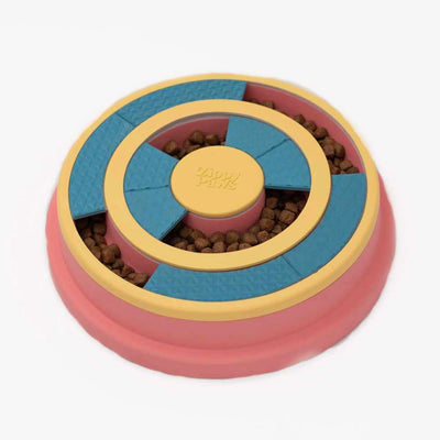 ZippyPaws SmartyPaws Puzzler Feeder Bowl - Wagging Wheel: Interactive Feeder for Dogs