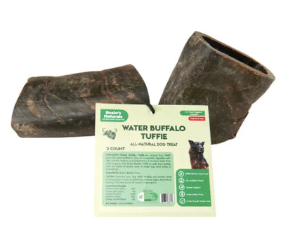 WATER BUFFALO HORN TUFFIE - 100% Natural Dog Treat & Chews