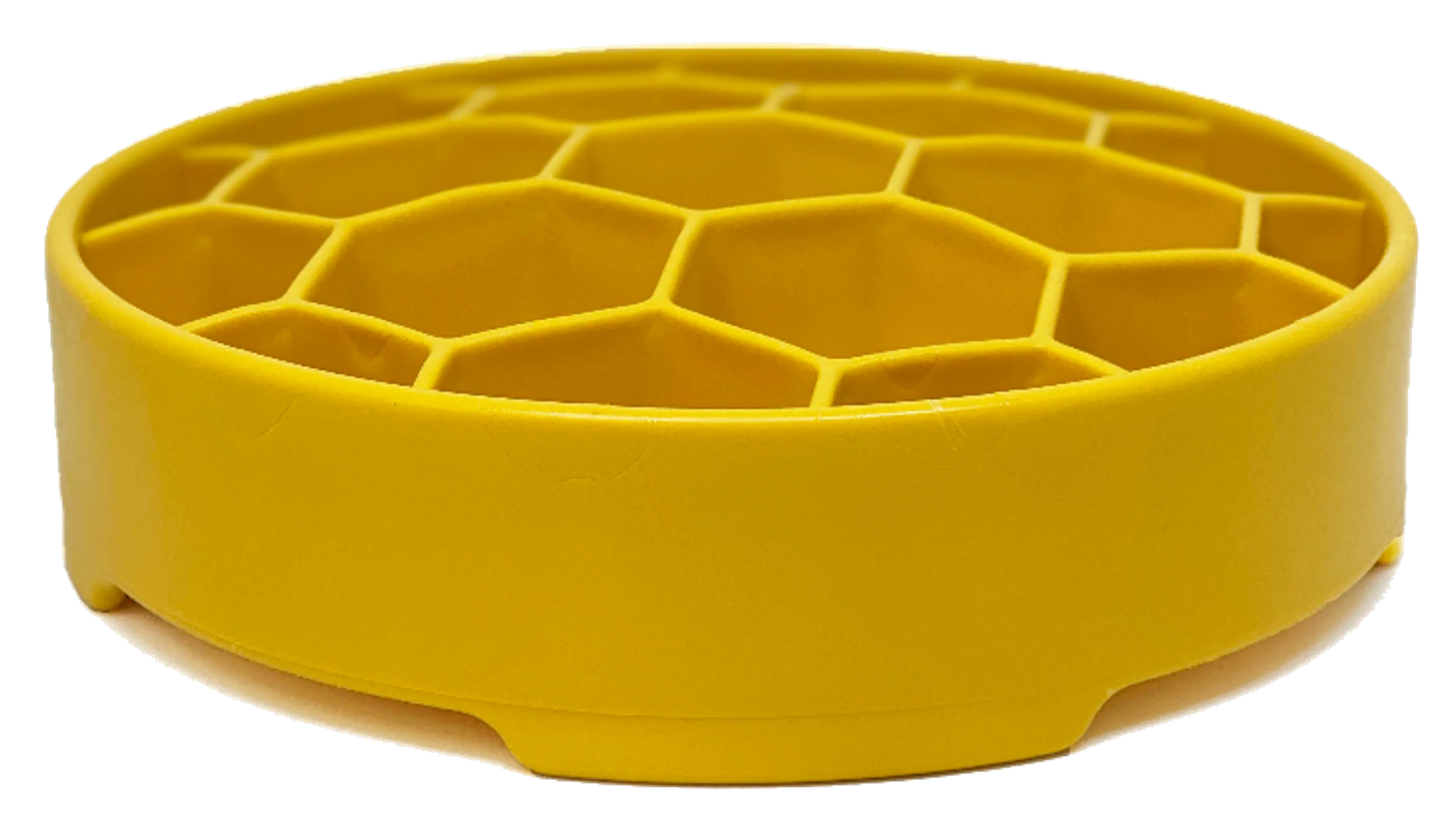 Honeycomb Design eBowl Slow Feeder Bowl for Dogs - Healthy Eating Made Fun