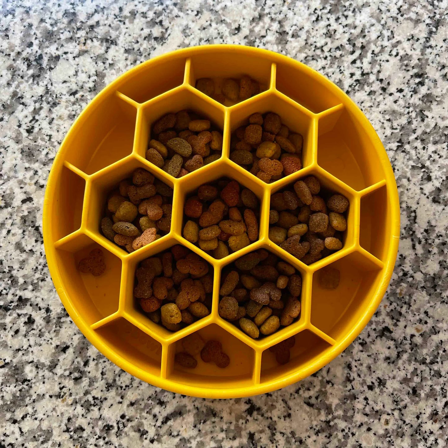 Honeycomb Design eBowl Slow Feeder Bowl for Dogs - Healthy Eating Made Fun