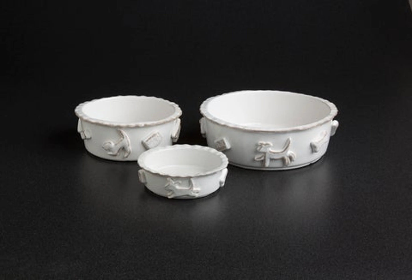 Carmel Ceramica Dog Food/Water Bowl - Durable and Convenient