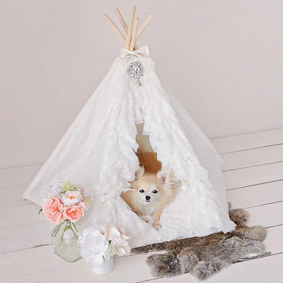 Lullaby Teepee Pet Bed - Luxurious and Comfortable