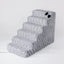 Luxury Dog Stairs - 6-Step, High-Density Foam