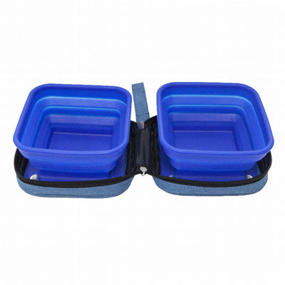 Portabowl Dual Collapsible Water and Food Bowl - Perfect for Travel