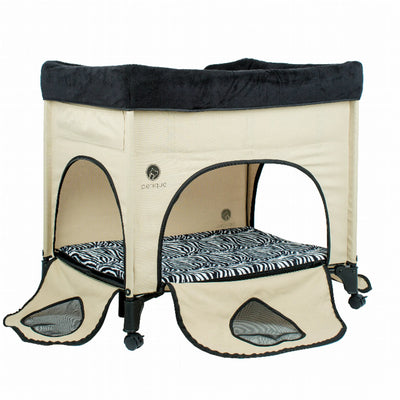 Bedside Lounge Pet Bed - Zebra Vibes