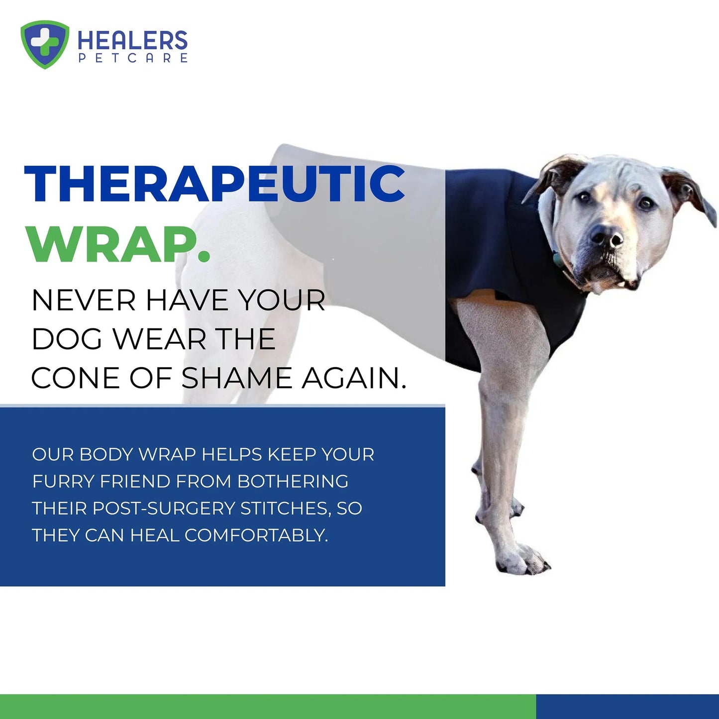Healers Therapeutic & Anxiety Front Body Wrap: Comfort and Calm for Dogs