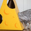 Monster Cheese Wedge Cardboard Cat House - Safe and Fun Playhouse
