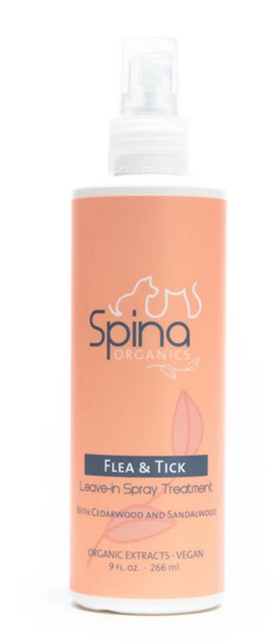 Organic Flea & Tick Leave-In Treatment for Dogs - 9oz Spray