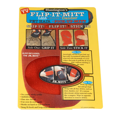 Flip-It-Mitt for Easy Pet Hair Removal and Deshedding
