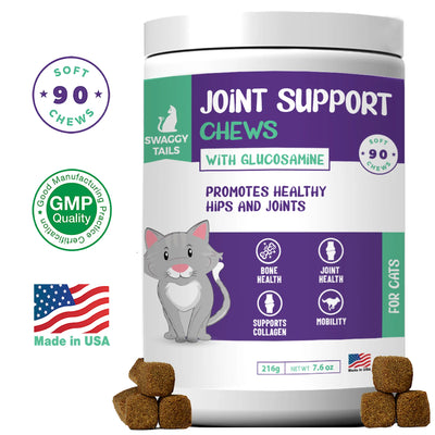 Swaggy Tails Joint Support for Cats - Natural Hip & Joint Supplement