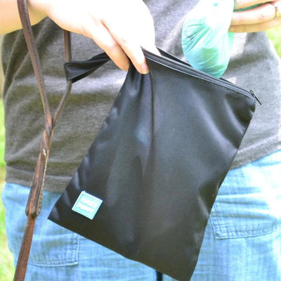 Black Yucky Puppy Dog Poop Bag Holders - Extra Large Size