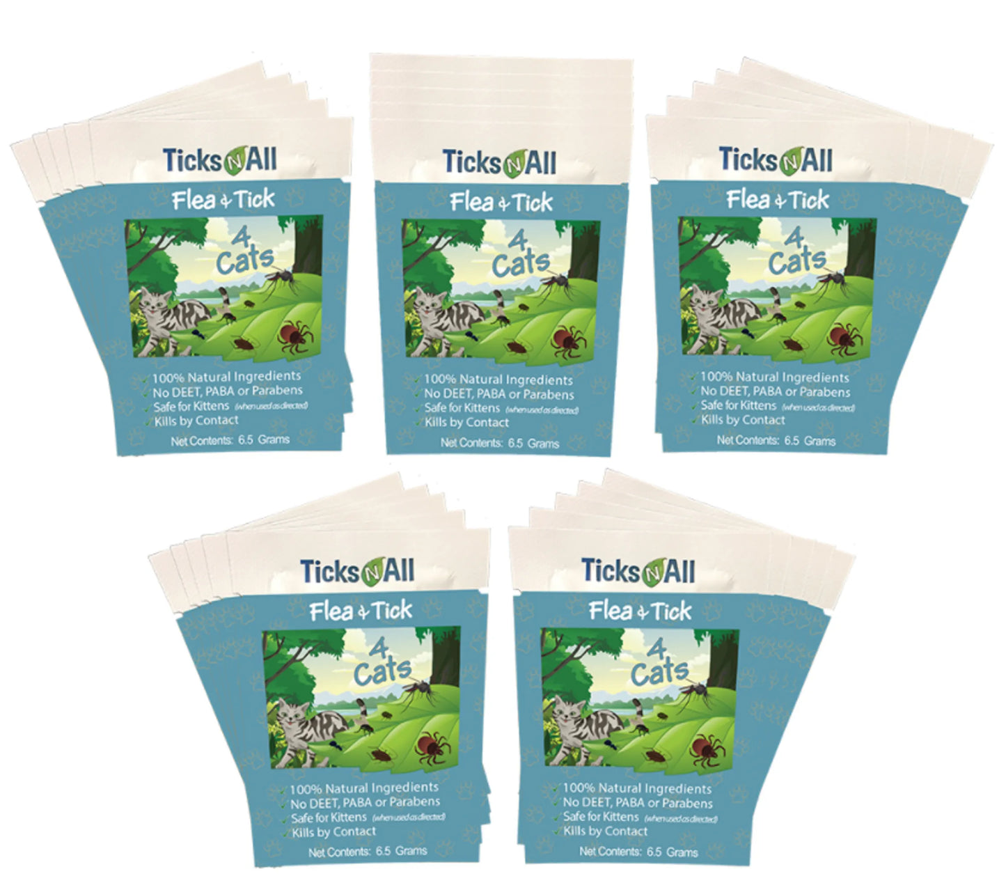 All Natural Flea and Tick Wipes 4 Cats - Safe & Effective Pest Control