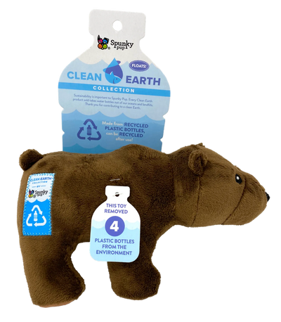 Clean Earth Plush Dog Toy - Recyclable and Fun